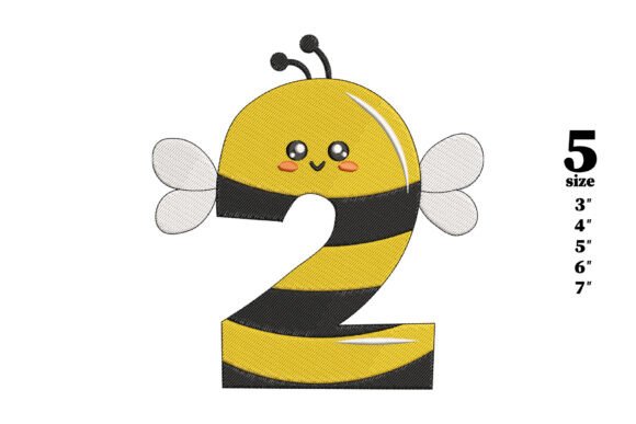 Bee in the Shape of the Number 2: A Practical Guide to Embroidery Success