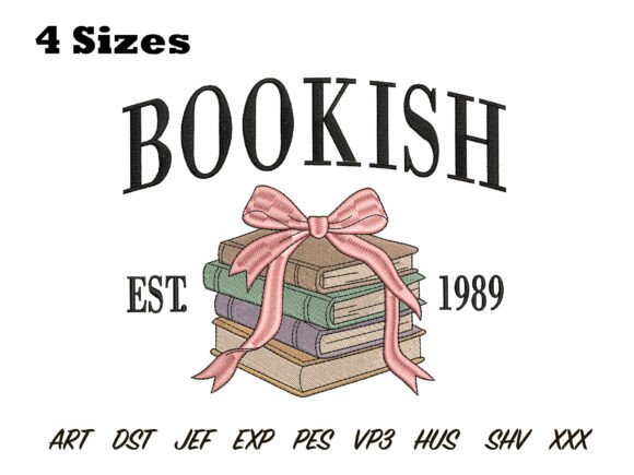 Bookish Bow Stack Embroidery: Adding Whimsy to Your Fabric Projects