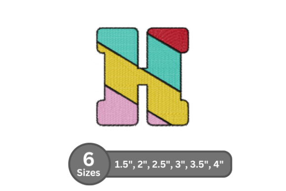 Candy Stripe Alphabet - H: A Practical Review for Embroidery Professionals
