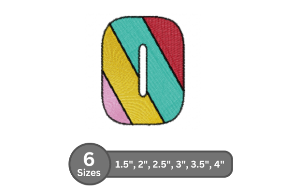 Candy Stripe Number -0: A Bold Choice for Modern Embroidery