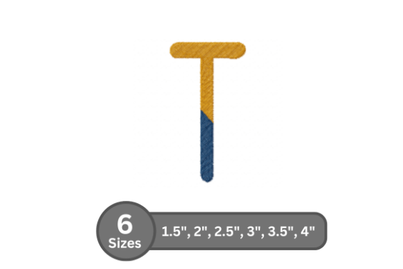 Chalk Split Alphabet -T: A Bold Stitched Typeface