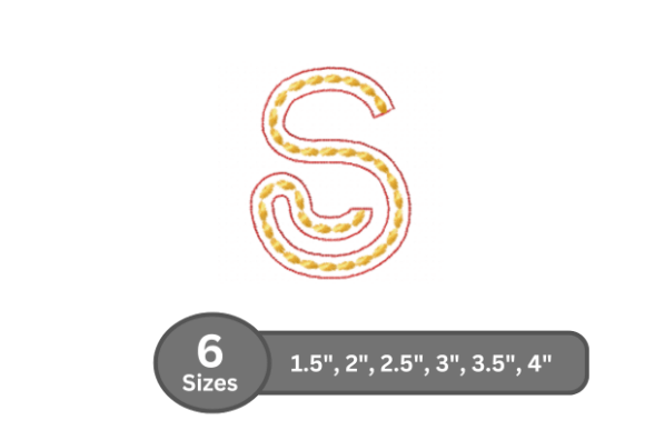 Rope Twist Alphabet - S: A Strategic Asset for Professional Embroidery