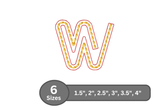 Rope Twist Alphabet - W: A Guide to Professional Embroidery Results
