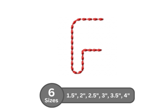 Soft Cord Alphabet -F: A Practical Evaluation for Embroidery Projects