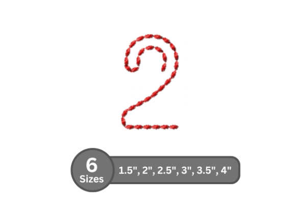 Soft Cord Number -2: A Practical Guide to Fill Stitch Embroidery Fonts